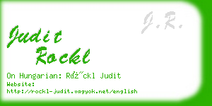 judit rockl business card